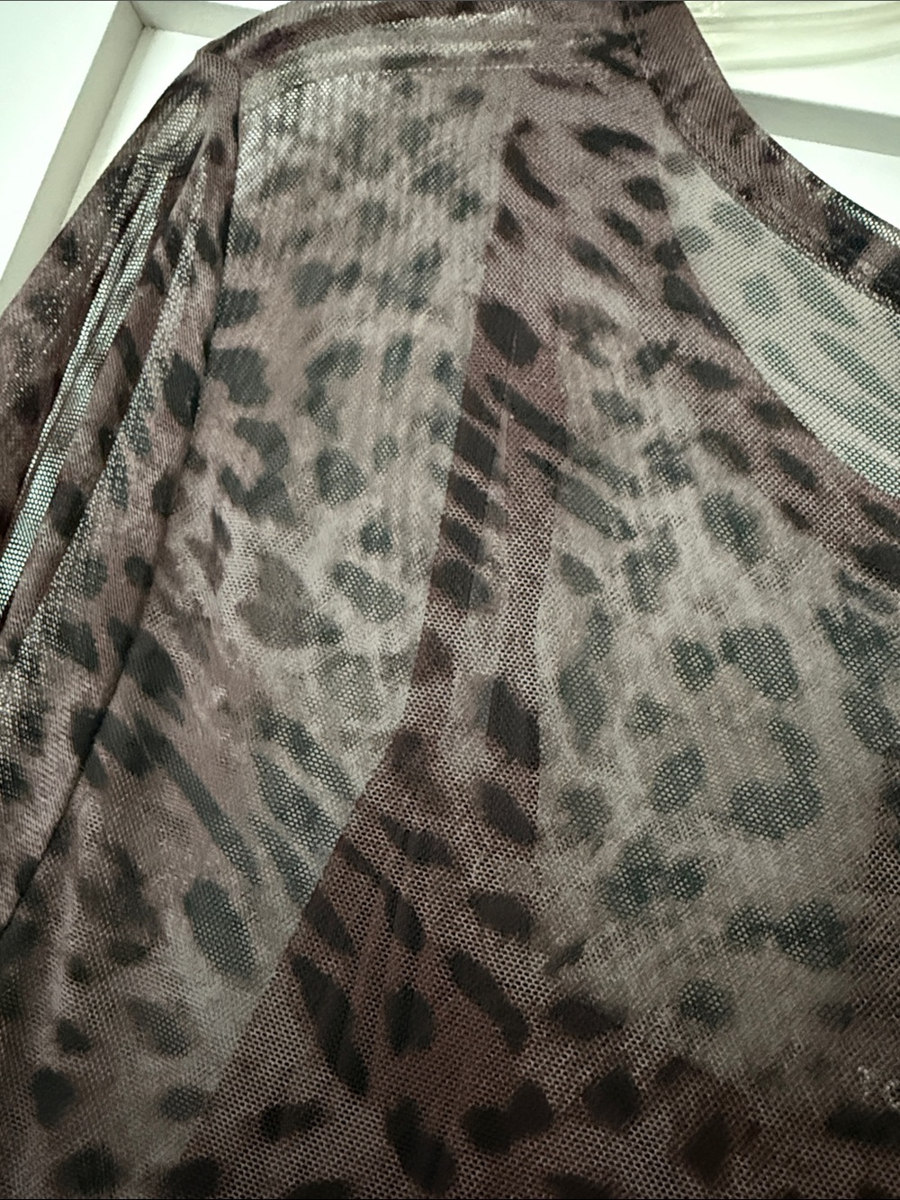 Torrid. 2X. NWT.  Brown Leopard-Print Sheer Maxi Dress - Picture 8 of 9